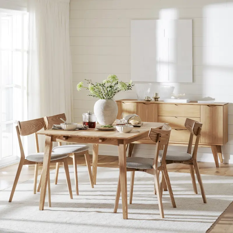 Ami chair oak filippa dining table and sideboard.