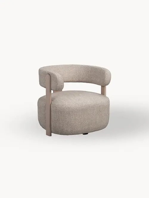 Jenison lounge chair beige oak fcfaf8.