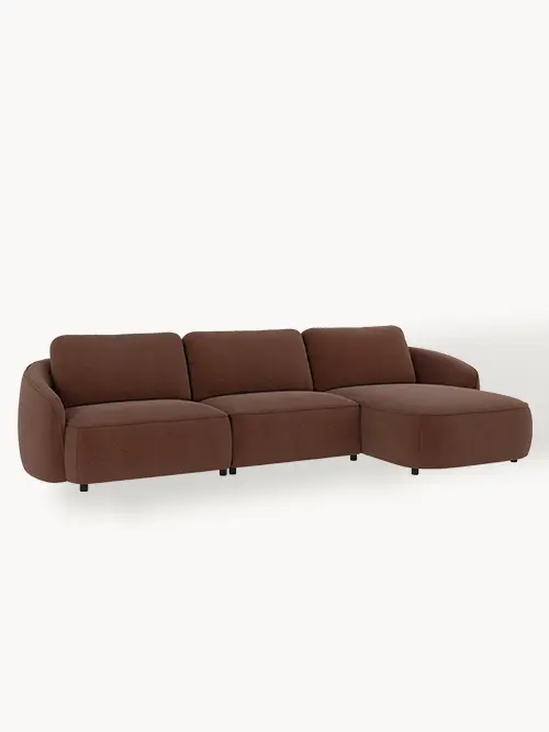 Norris chaise lounge sofa red fcfaf8.