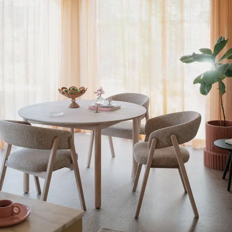 Barnaby chair and derrymore dining table.