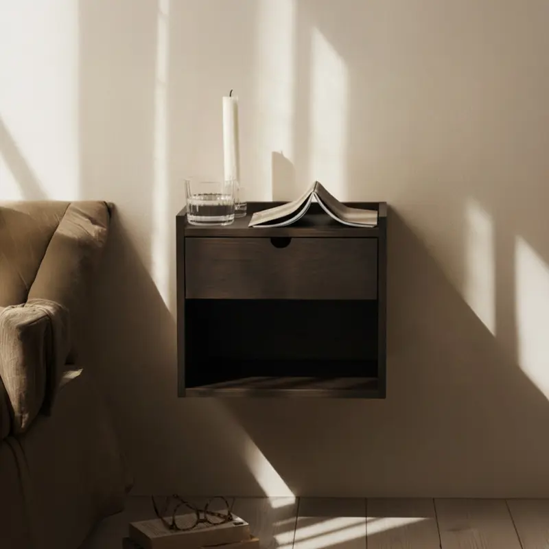 Hillmond bedside table brown.