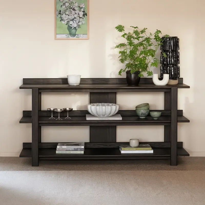 Kilian brown console table.