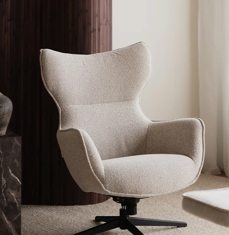 Lounge chair Jenkins beige.